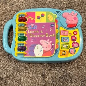 Vtech Peppa Pig Learn & Discover Book - Blue and Multicolor